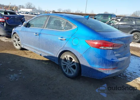 2017 Hyundai Elantra Limited z USA, uszkodzony, nr VIN KMHD84LF2HU225599